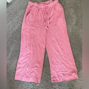 Pink loose sweatpants
